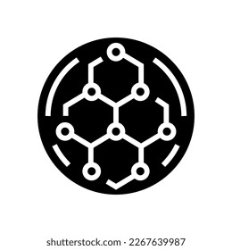 polyester fabric cloth glyph icon vector. polyester fabric cloth sign. isolated symbol illustration