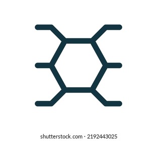 Polyester Icon. Polyester Fabric Symbol. Synthetic Or Polymer Product Material. Synthetic Textile Fabric. Vector Illustration
