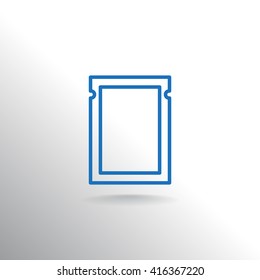 Polyethylene bag icon