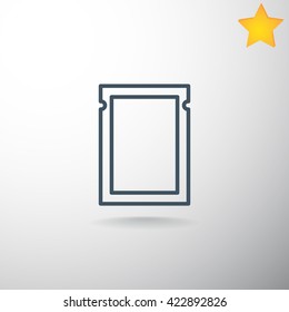 Polyethylene bag icon