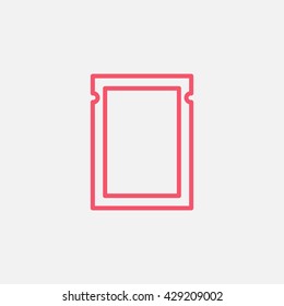 Polyethylene bag icon