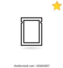 Polyethylene bag icon