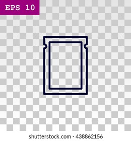 Polyethylene bag icon