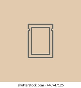 Polyethylene bag icon