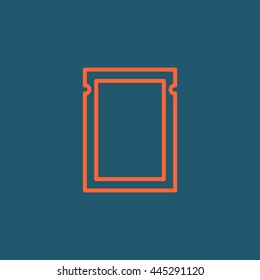  Polyethylene bag icon Vector