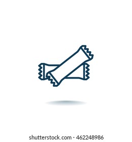  Polyethylene bag icon Vector.