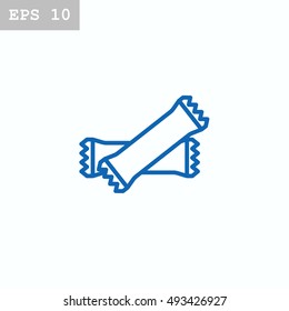  Polyethylene bag icon Vector.