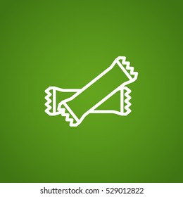  Polyethylene bag icon Vector.