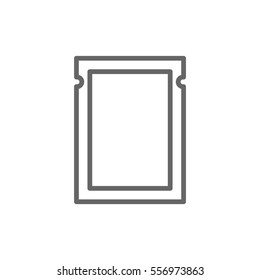  Polyethylene bag icon Vector.