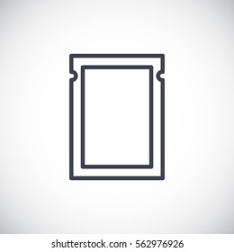  Polyethylene bag icon Vector.