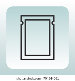  Polyethylene bag icon Vector.