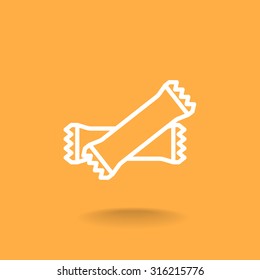 polyethylene sealed closed bag  icon