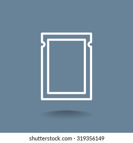 polyethylene sealed closed bag  icon