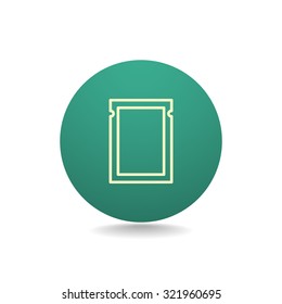 polyethylene sealed closed bag  icon