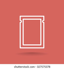 polyethylene sealed closed bag  icon