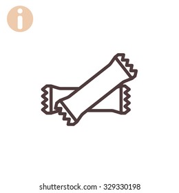 polyethylene sealed closed bag  icon