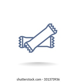 polyethylene sealed closed bag  icon
