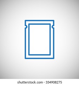 polyethylene sealed closed bag  icon