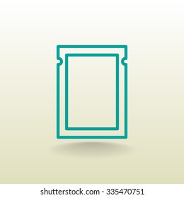 polyethylene sealed closed bag  icon