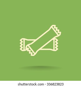 polyethylene sealed closed bag  icon