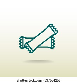 polyethylene sealed closed bag  icon