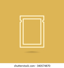 polyethylene sealed closed bag  icon