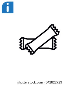 polyethylene sealed closed bag  icon