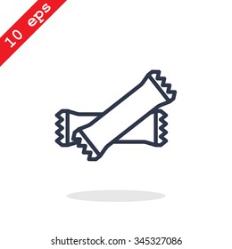 polyethylene sealed closed bag  icon