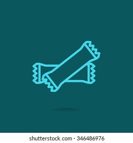 polyethylene sealed closed bag  icon