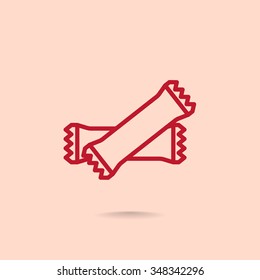 polyethylene sealed closed bag  icon
