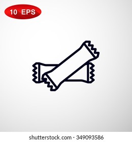 polyethylene sealed closed bag icon
