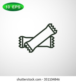 polyethylene sealed closed bag  icon