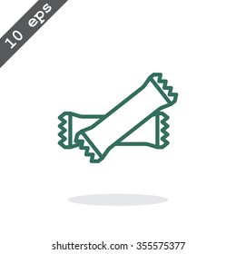 polyethylene sealed closed bag  icon