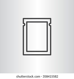 polyethylene sealed closed bag  icon