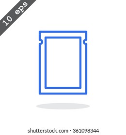polyethylene sealed closed bag  icon