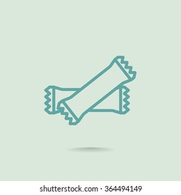 polyethylene sealed closed bag  icon