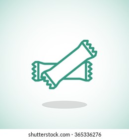 polyethylene sealed closed bag  icon