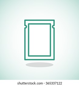 polyethylene sealed closed bag  icon