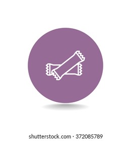 polyethylene sealed closed bag  icon