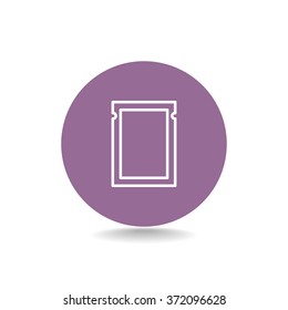 polyethylene sealed closed bag  icon