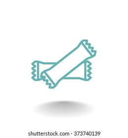 polyethylene sealed closed bag  icon