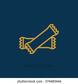 polyethylene sealed closed bag  icon