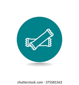 polyethylene sealed closed bag  icon