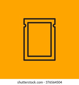 polyethylene sealed closed bag  icon