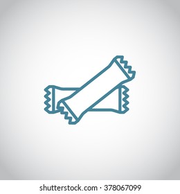 polyethylene sealed closed bag  icon
