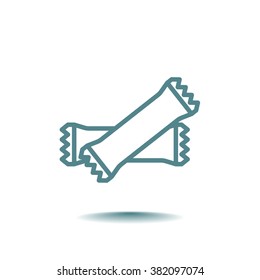 polyethylene sealed closed bag  icon