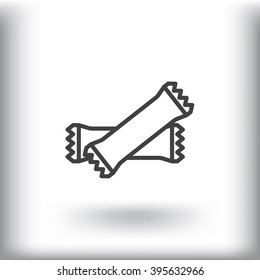 polyethylene sealed closed bag  icon