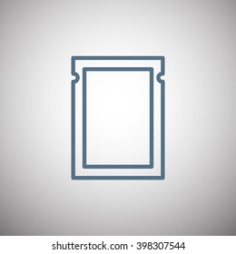 polyethylene sealed closed bag  icon