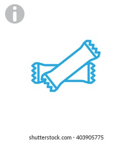 polyethylene sealed closed bag  icon