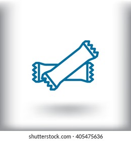 polyethylene sealed closed bag  icon